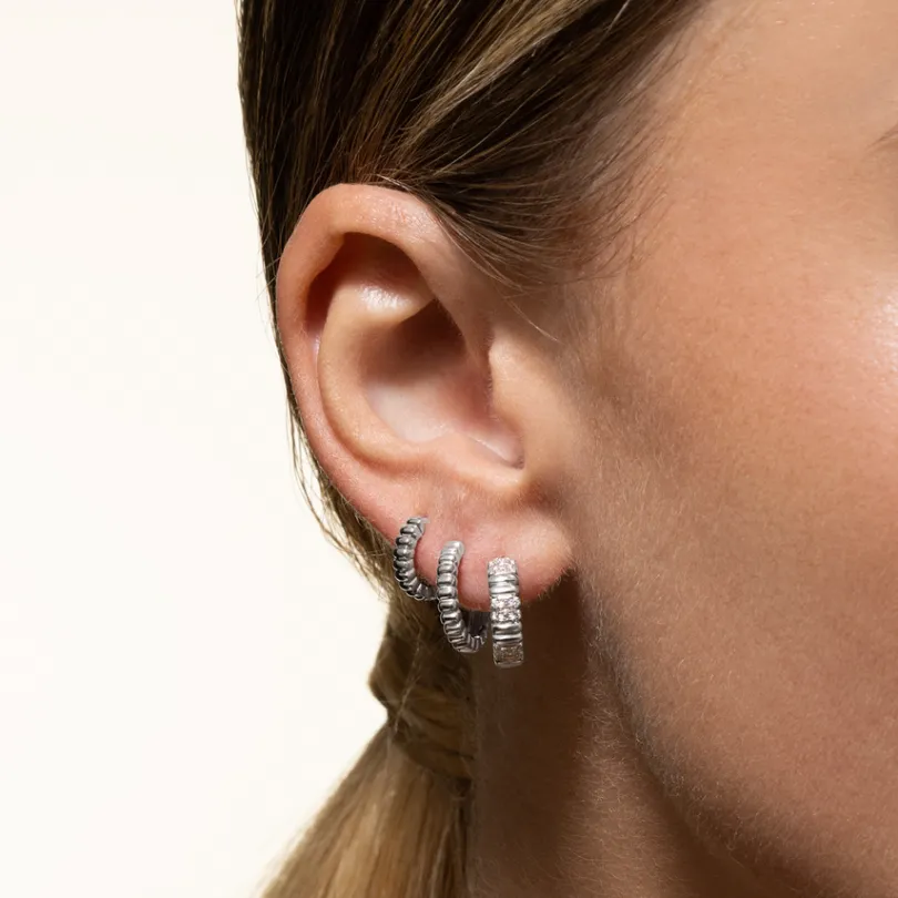 amalfi_creolen__sterlings_2.webp XENOX Ohrringe^AMALFI Creolen 925/- Sterlingsilber, rhodiniert