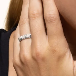 XENOX Ringe^AMALFI Ring 925/- Sterlingsilber, rhodiniert