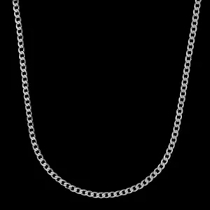 XENOX Halsketten^BASIC Halskette 925/- Sterlingsilber, rhodiniert