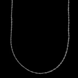 XENOX Halsketten^BASIC Halskette 925/- Sterlingsilber, rhodiniert