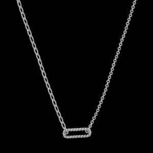 XENOX Halsketten^BASIC Halskette 925/- Sterlingsilber, rhodiniert