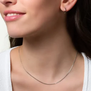 XENOX Charms | Halsketten^BASIC Halskette 925/- Sterlingsilber, rhodiniert