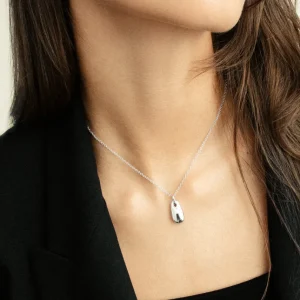 XENOX Halsketten^BEAN Halskette 925/- Sterlingsilber, rhodiniert