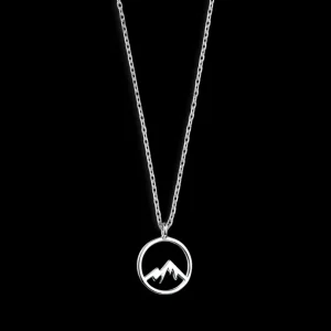 XENOX Halsketten^BERG Halskette 925/- Sterlingsilber, rhodiniert silberfarben