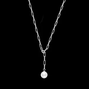 XENOX Halsketten^BOLD PEARL Halskette 925/- Sterlingsilber, rhodiniert