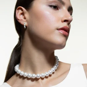 XENOX Halsketten^BOLD PEARL Halskette 925/- Sterlingsilber, rhodiniert silberfarben