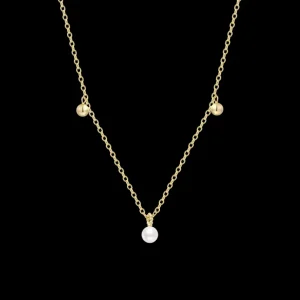 XENOX Halsketten^BUBBLE PEARL Halskette 925/- Sterlingsilber, rhodiniert