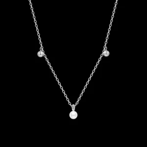 XENOX Halsketten^BUBBLE PEARL Halskette 925/- Sterlingsilber, rhodiniert