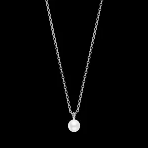 XENOX Halsketten^BUBBLE PEARL Halskette 925/- Sterlingsilber, rhodiniert