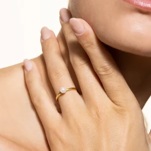 XENOX Ringe^BUBBLE PEARL Ring 925/- Sterlingsilber, rhodiniert