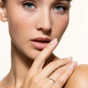 XENOX Ringe^BUBBLE PEARL Ring 925/- Sterlingsilber, rhodiniert