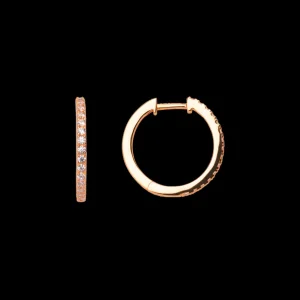 XENOX Ohrringe^CREOLEN 925/- Sterlingsilber, rhodiniert