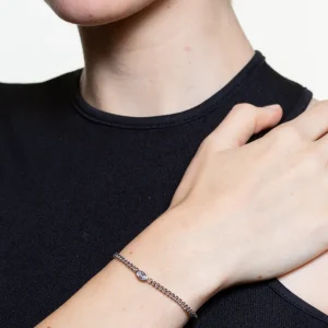 XENOX Armbänder^CURB Armband 925/- Sterlingsilber, rhodiniert