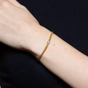 XENOX Armbänder^CURB Armband 925/- Sterlingsilber, rhodiniert