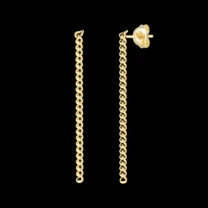 XENOX Ohrringe^CURB Ohrringe 925/- Sterlingsilber, rhodiniert