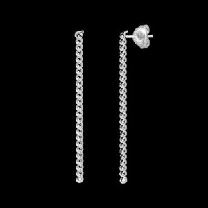 XENOX Ohrringe^CURB Ohrringe 925/- Sterlingsilber, rhodiniert