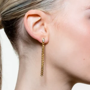 XENOX Ohrringe^CURB Ohrringe 925/- Sterlingsilber, rhodiniert