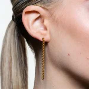 XENOX Ohrringe^CURB Ohrringe 925/- Sterlingsilber, rhodiniert