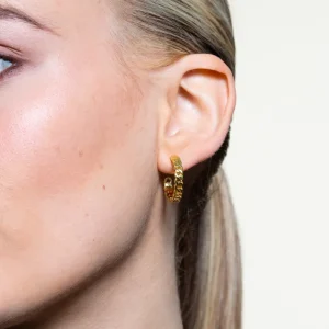 XENOX Ohrringe^CURB Ohrringe 925/- Sterlingsilber, rhodiniert