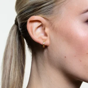 XENOX Ohrringe^CURB Ohrringe 925/- Sterlingsilber, rhodiniert