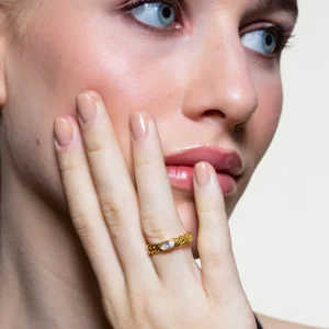 XENOX Ringe^CURB Ring 925/- Sterlingsilber, rhodiniert