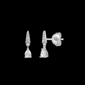 XENOX Ohrringe^DEWDROP Single Ohrringe 925/- Sterlingsilber, rhodiniert