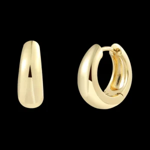 XENOX Ohrringe^DOME MEDIUM Creolen 925/- Sterlingsilber, rhodiniert