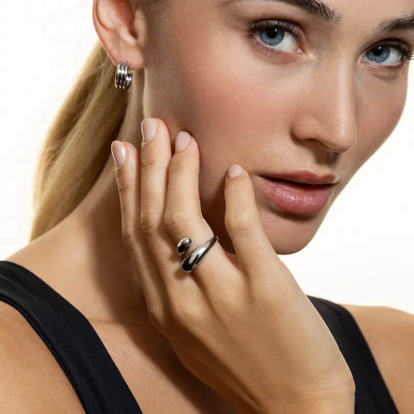 duo_drop_ring_aus_edelsta_4.webp XENOX Ringe^DUO DROP Ring aus Edelstahl, silberfarben beschichtet