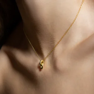 XENOX Halsketten^DUO KNOT Halskette 925/- Sterlingsilber, rhodiniert