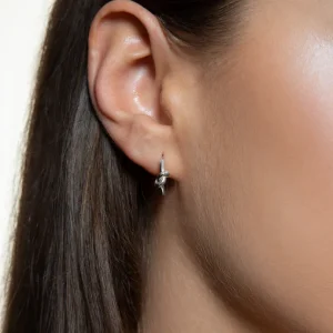 XENOX Ohrringe^DUO KNOT Ohrringe 925/- Sterlingsilber, rhodiniert