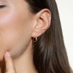 XENOX Ohrringe^DUO KNOT Ohrringe 925/- Sterlingsilber, rhodiniert