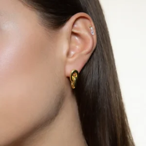 XENOX Ohrringe^DUO KNOT Ohrringe 925/- Sterlingsilber, rhodiniert