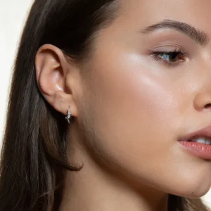 XENOX Ohrringe^DUO KNOT Ohrringe 925/- Sterlingsilber, rhodiniert