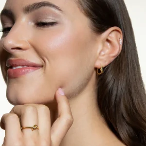 XENOX Ohrringe^DUO KNOT Ohrringe 925/- Sterlingsilber, rhodiniert