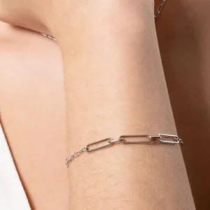 XENOX Armbänder^DUO LINK Armband 925/- Sterlingsilber, rhodiniert