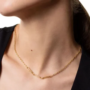 XENOX Halsketten^DUO LINK Halskette 925/- Sterlingsilber, rhodiniert