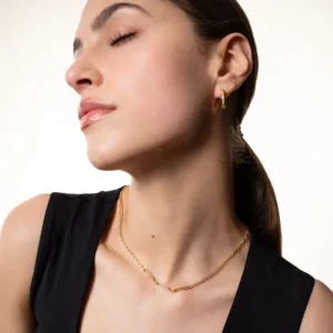 XENOX Halsketten^DUO LINK Halskette 925/- Sterlingsilber, rhodiniert