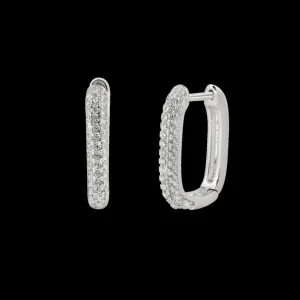 XENOX Ohrringe^DUO LINK Ohrringe 925/- Sterlingsilber, rhodiniert