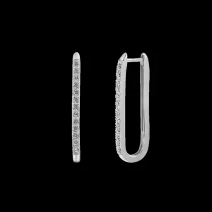 XENOX Ohrringe^DUO LINK Ohrringe 925/- Sterlingsilber, rhodiniert