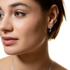 XENOX Earcuffs^EAR CUFF 925/- Sterlingsilber, rhodiniert