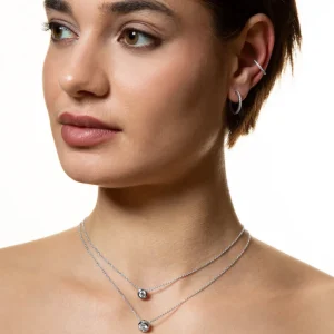 XENOX Earcuffs^EAR CUFF 925/- Sterlingsilber, rhodiniert