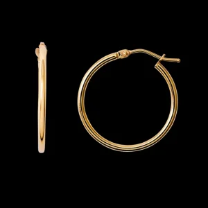 XENOX Echtgold | Ohrringe^FINE Basic Creolen, 14k Gelbgold goldfarben