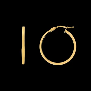 XENOX Echtgold | Ohrringe^FINE Basic Creolen, 14k Gelbgold goldfarben