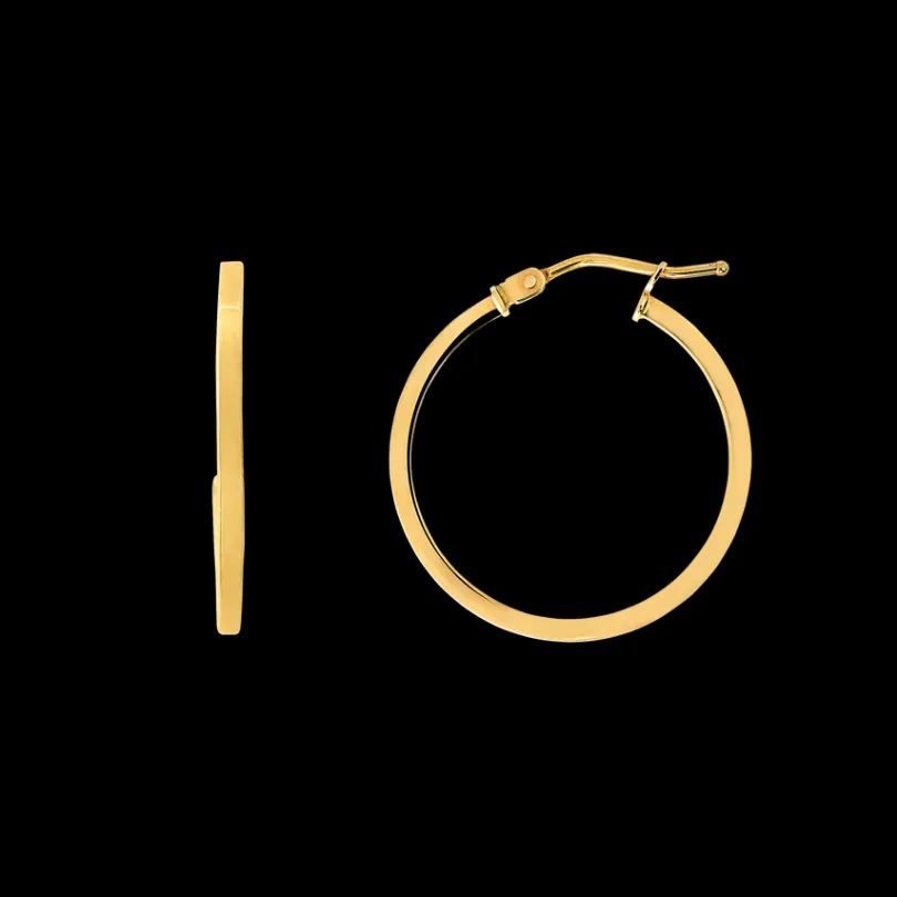 fine_basic_creolen_k_gelb_0-21.webp XENOX Echtgold | Ohrringe^FINE Basic Creolen, 14k Gelbgold goldfarben