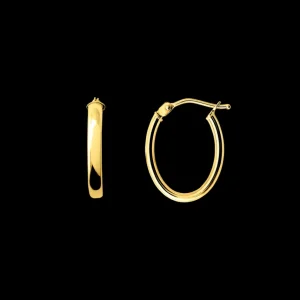 XENOX Echtgold | Ohrringe^FINE Basic Creolen, 14k Gelbgold goldfarben