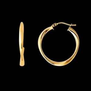 XENOX Echtgold | Ohrringe^FINE Basic Creolen, 14k Gelbgold goldfarben