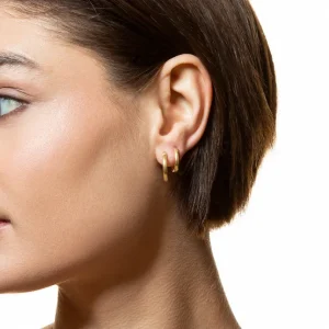 XENOX Echtgold | Ohrringe^FINE Basic Creolen, 14k Gelbgold goldfarben