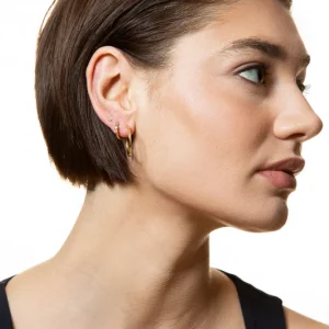 XENOX Echtgold | Ohrringe^FINE Basic Creolen, 14k Gelbgold goldfarben