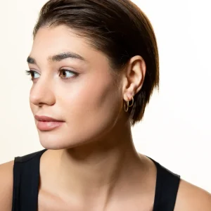 XENOX Ohrringe^FINE Basic Creolen, 9k Gelbgold goldfarben