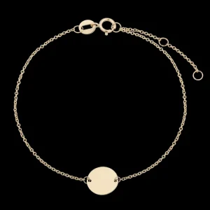 XENOX Armbänder^FINE Gravur Armband, 9k Gelbgold goldfarben